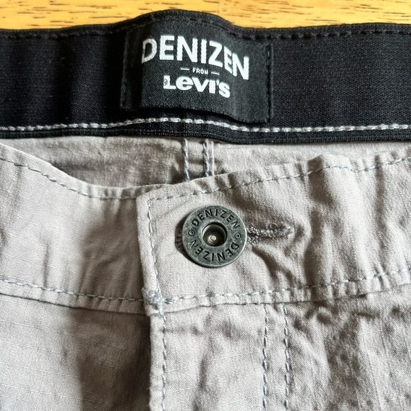 Levi's Denizen Mens Joggers Gray Elastic Waist Zipper Pockets Cotton 34x28 - Picture 2 of 9